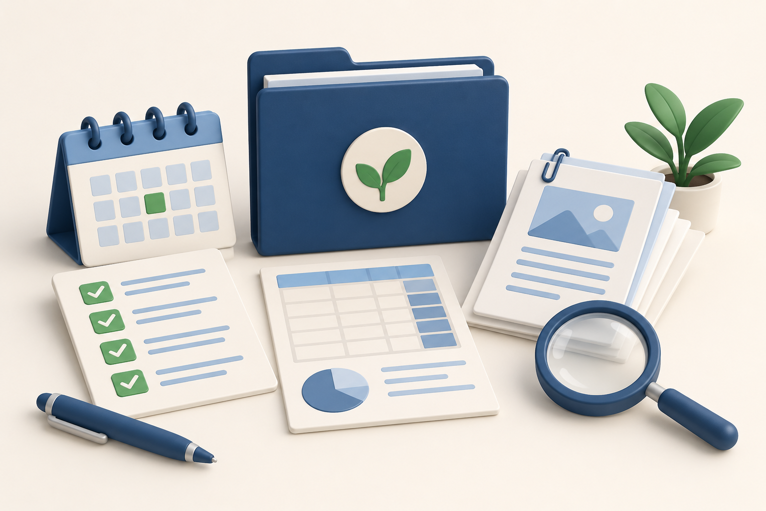 A complete grant application kit with a calendar, checklist, budget, and attachments